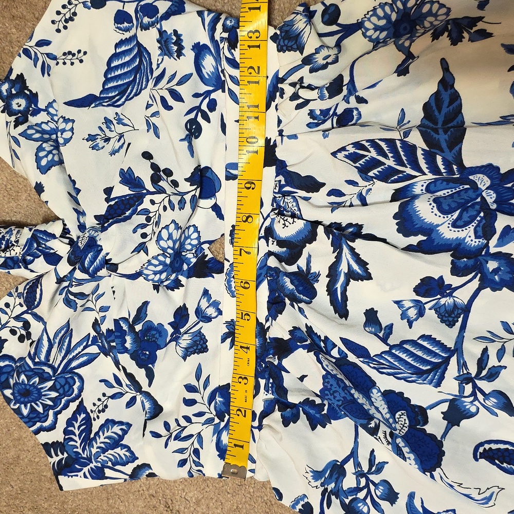 Floral Blue and White Maxi Dress - Picture 3 of 6
